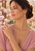 Parure Colibri rose
